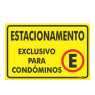 Placa Estacionamento Condôminos Ps412 - Encartale 
