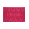 Tapete Capacho Vinil 0.40x 0.60cm Bem-Vindo - Vermelho