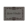 Tapete Capacho Vinil 0.40x 0.60cm - Estampado