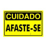 Placa Cuidado Afaste-se Pr3019 - Encartale 