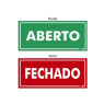 Placa Aberto/Fechado Ps507 - Encartale