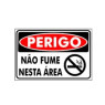 Placa Não Fume Nesta Área Pr5017 - Encartale 