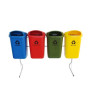 Conjunto p/ Coleta Seletiva com 4 Cestos de 50L - JSN