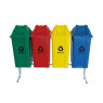 Conjunto p/ Coleta Seletiva com 4 Cestos de 60L - JSN