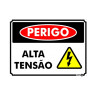 Placa Metal Perigo Alta Tensão Pm-845 - Encartale 
