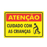 Placa Atenção Cuidado Crianc Ps461 - Encartale