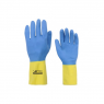 Luva Látex Bicolor Neoprene Standard Amarela/Azul - Volk