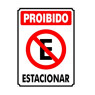 Placa Metal Proibido Estacionar Pm822 - Encartale 