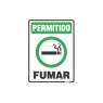 Placa Permitido Fumar Ps103 - Encartale 