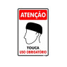 Placa Atenção Uso Obrigatório de Touca Ps785 - Encartale