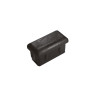 Ponteira Polietileno 20 x 50mm Retangular Interna Preta