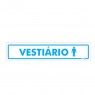 Placa Vestiário Masculino Ps179 - Encartale 
