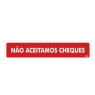 Placa Não Aceitamos Cheques Ps94 - Encartale 