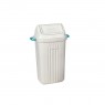 Cesto de Lixo 30 L Quadrado Basculhante Branco - Sanremo