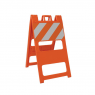 Cavalete Plástico s/ Impressão Laranja 115x63cm