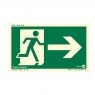Placa Saída de Emergência Direita Fotoluminescente Paf702 - Encartale 