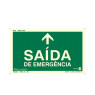 Placa Saída de Emergência Fotoluminescente Paf388 - Encartale 