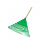 Vassoura Jardim 22 Dentes Plástico com Cabo - Trapp