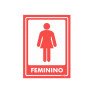 Adesivo Banheiro Feminino Parede - Encartale