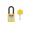 Cadeado Corpo Plastico e Haste Aço Amarelo - Tagout