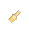 Espigão Fixo Macho Latão, Rosca NPT 1/4 Pol p/Mangueira 1/2 Pol - Lubefer