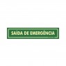 Placa em Poliestireno Saída de Emergência PAF-780