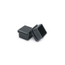 Ponteira Polietileno 20 x 20mm Interna Quadrada Preta