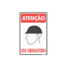 Placa Sinalizadora Uso Obrigatório Capacete - Encartale