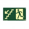 Placa em Poliestireno Rota de Fuga (Esquerda Descendo)