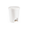 Cesto Lixo 13.5 L Redondo Pedal Branco - Sanremo