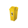 Cesto Lixo 70L Seletiva Amarelo - Sanremo