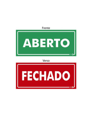 Placa Aberto/Fechado Ps507 - Encartale