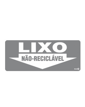 Placa Lixo Não Reciclável Ps-192 - Encartale
