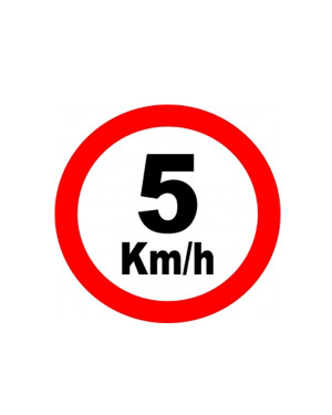 Placa Velocidade 5 Km/H Ps658 - Encartale 