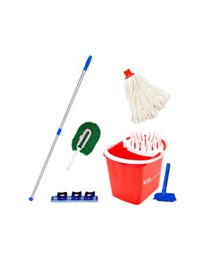 Kit Mopinho para Limpeza Vermelho NY05VM - Bralimpia
