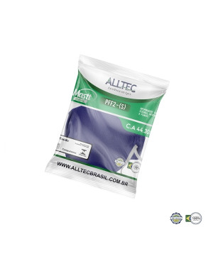 Máscara Respiratória P2 sem Válvula Azul (Equivale N95)