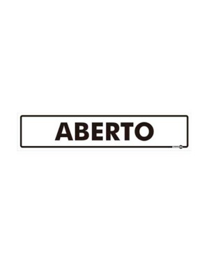 Placa Sinalizadora de Aberto - Encartale