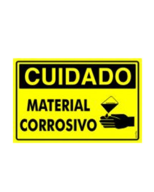 Placa Atenção Material Corrosivo Pr2021 - Encartale