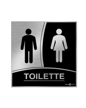 Placa Inox Toilette Pa03 - Encartale