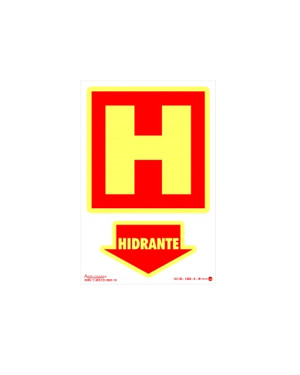 Placa Hidrante Fotoluminescente Paf-315/f - Encartale