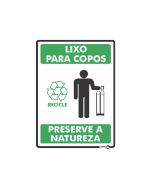 Placa Lixo p/ Copos Ps640 - Encartale