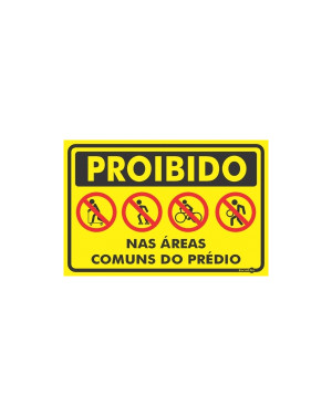 Placa Proibida (Bicic, Patins) Ps458 - Encartale 