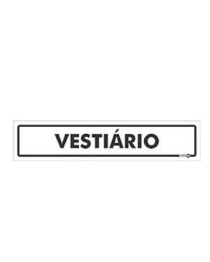 Placa Vestiário Ps189 - Encartale 