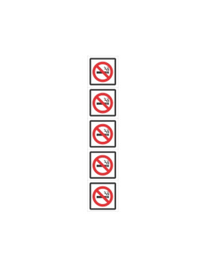 Placa Proibido Fumar (c/5 Un) Ps141 - Encartale 