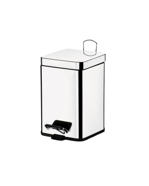 Cesto Lixo 12 L Inox Quadrada Pedal - Brinox
