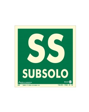 Placa Pavimento Subsolo Fotoluminescente Paf631 - Encartale 