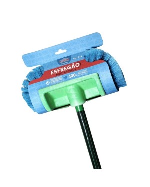 Vassoura Lavagem Veículos Esfregão 28cm Multi Ângulos
