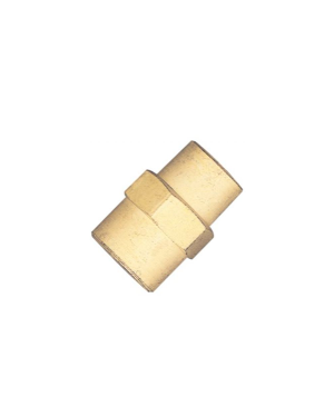 Luva de Redução Fêmea BSP 1/4  x 1/8  Pol. Latão - Lubefer