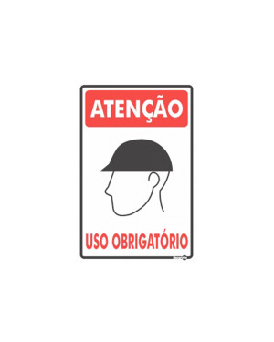 Placa Sinalizadora Uso Obrigatório Capacete - Encartale