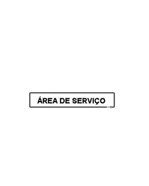 Placa Área de Serviço PS-425 - Encartale